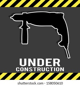abstract construction tool making a special under construction background