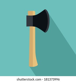 abstract construction tool on a blue background