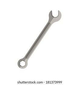 abstract construction tool on a white background