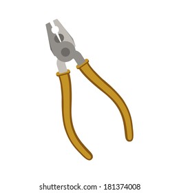 abstract construction tool on a white background