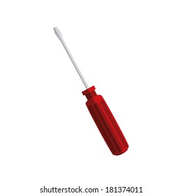 abstract construction tool on a white background