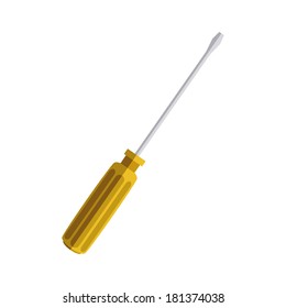 abstract construction tool on a white background
