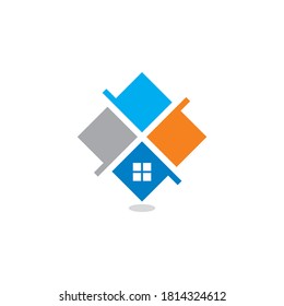 Resumen Vector de construcción , Logotipo inmobiliario