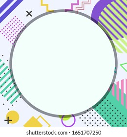 Abstract constructivism and cubism pattern. Hipster pattern. Trendy pastel cute background.