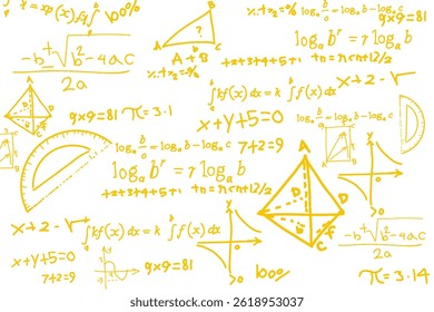 abstrato contém fórmulas matemáticas sem fundo