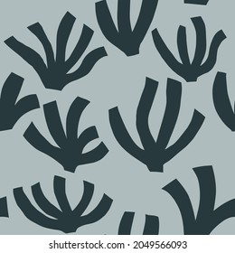 Abstract contemporary background, trendy pattern. Seamless pattern with brush strokes in  in pastel beige. Vector illustration for card, print on clothes.