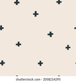 Abstract contemporary background, trendy pattern. Seamless pattern with brush strokes in pastel beige. Vector illustration for card, print on clothes.