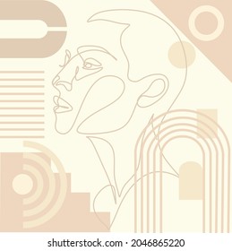 Abstract contemporary design set, with geometric balance shapes, Mid century modern minimalist art design. for art print, wall decor, book, covers, posters, flyers, magazines.