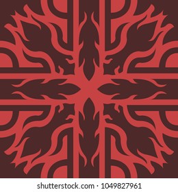 abstract contemporary fire style pattern