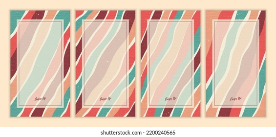 Abstract Contemporary mid century modern boho story template. Aesthetic Modern Art Minimal and natural compositions for story postcard cover wallpaper wall art home decor