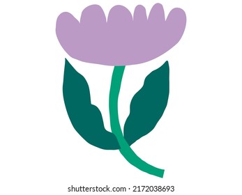 Abstract contemporary modern trendy vector illustration. Hand draw shapes and doodle flowers and plants design elements. Perfect for posters, instagram posts, stickers.