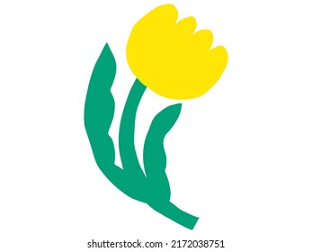 Resumen de la moderna y moderna ilustración vectorial. Dibujar a mano formas y doodle flores y elementos de diseño de plantas. Perfecto para afiches, posts en instagram, stickers.
