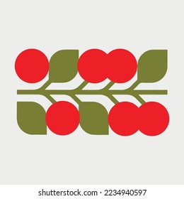 Abstract contemporary modern trendy vector illustration. All elements are isolated.