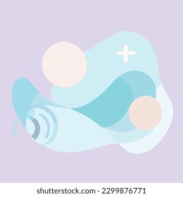. Abstract contemporary modern trendy vector illustration. Stamp texture. Every pattern is isolated