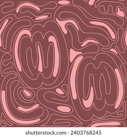 Resumen de patrones contemporáneos sin fisuras con formas dibujadas a mano, puntos y líneas con texturas. Vibrante impresión de boho. Ilustración vectorial de collage moderna