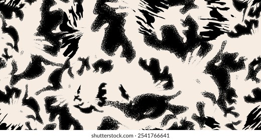 Abstractas patrón contemporáneo sin fisuras. Texturas geométricas grunge dibujadas a mano. Repetibles estampados boho vibrantes. Ilustración vectorial