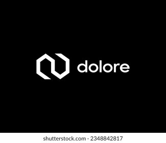 Abstract continue line house logo. Minimalist home building logotype. Vector illustration.