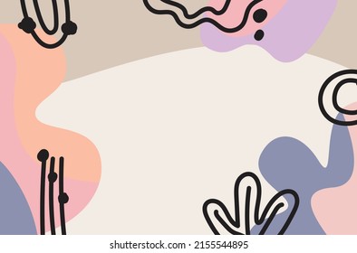abstract contour drawing space background element concepts art design illustration vector contour drawing