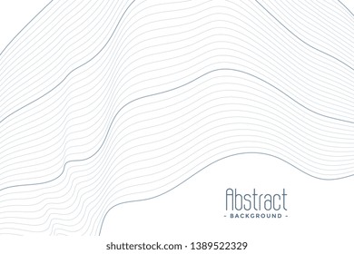 abstract contour lines white background