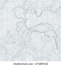 Abstract contour map with different relief. Topographic vector illustration for navigation