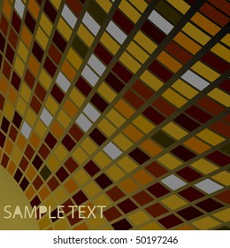 Abstract contrast drawing with squares
