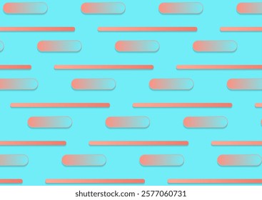 Abstract contrast geometric minimal bright pink and turquoise background. Punchy pastel style vector design