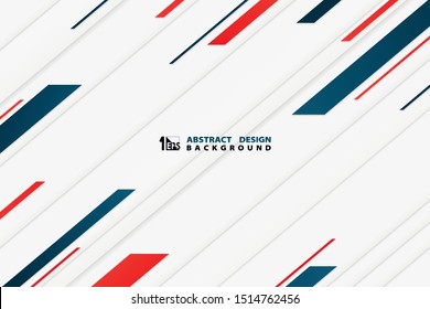 Abstract contrast of tech blue with red colors decoration for business template design. You can use for poster, artwork, template design. illustration vector eps10 