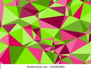 Abstract contrasting colors triangle background. Low poly style.Vector illustration.