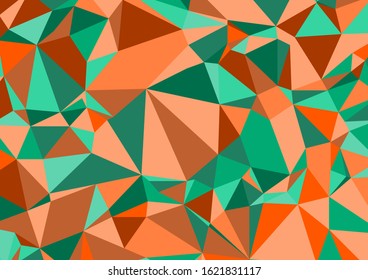 Abstract contrasting colors triangle background. Low poly style.Vector illustration.