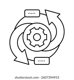 abstract converter line icon vector. abstract converter sign. isolated contour symbol black illustration