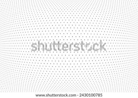 Abstract Convex Fine Diamond Dots Pattern. 3D White Textured Background. Vector Art.