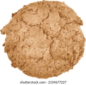 Abstract Cookies on white background.