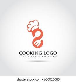 Abstract Cooking Logo Template. Vector Illustrator Eps.10