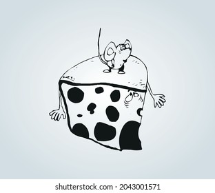 abstract cooking object and instrument for illustration