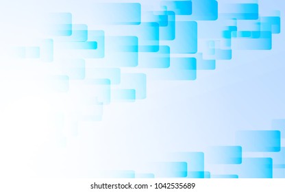 Abstract cool background with blue square and round corner.