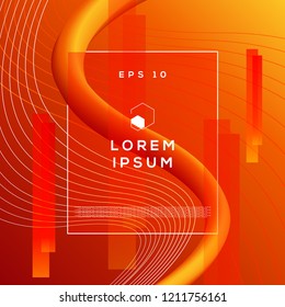Abstract Cool Background, Colorful Texture, Simple Wave Pattern, For Business Uses, Vector Design