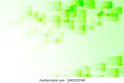 Abstract cool background with green square and round corners