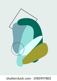 abstract with cool beach themes, green, blue, nature, ocean, etc