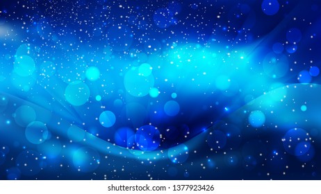 Imagen de fondo de luces borrosas azul frío abstracto