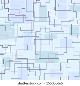 Abstract cool blue geometric background.