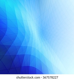 Abstract cool blue geometric shapes mesh background
