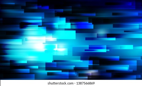 Abstract Cool Blue Horizontal Lines Background Illustrator