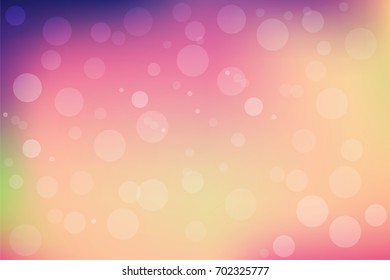 Abstract cool bokeh circles