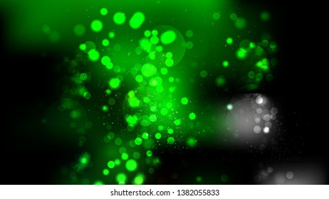 Abstract Cool Green Defocused Background