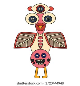 Abstract cool  monster  design for art and   print  vector eps.10
