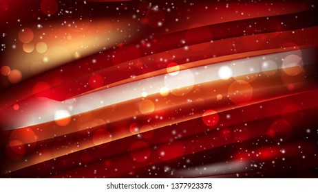 Abstract Cool Orange Bokeh Background Design