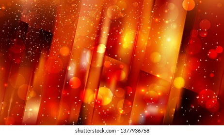 Abstract Cool Orange Bokeh Background Image