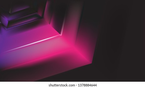 Abstract Cool Pink Graphic Background