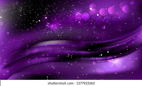 Abstract Cool Purple Blurry Lights Background Image