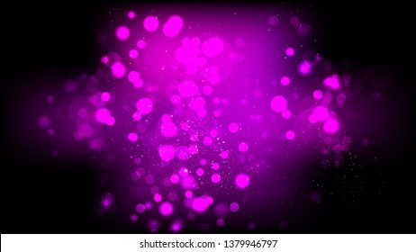 Abstract Cool Purple Bokeh Defocused Lights Background